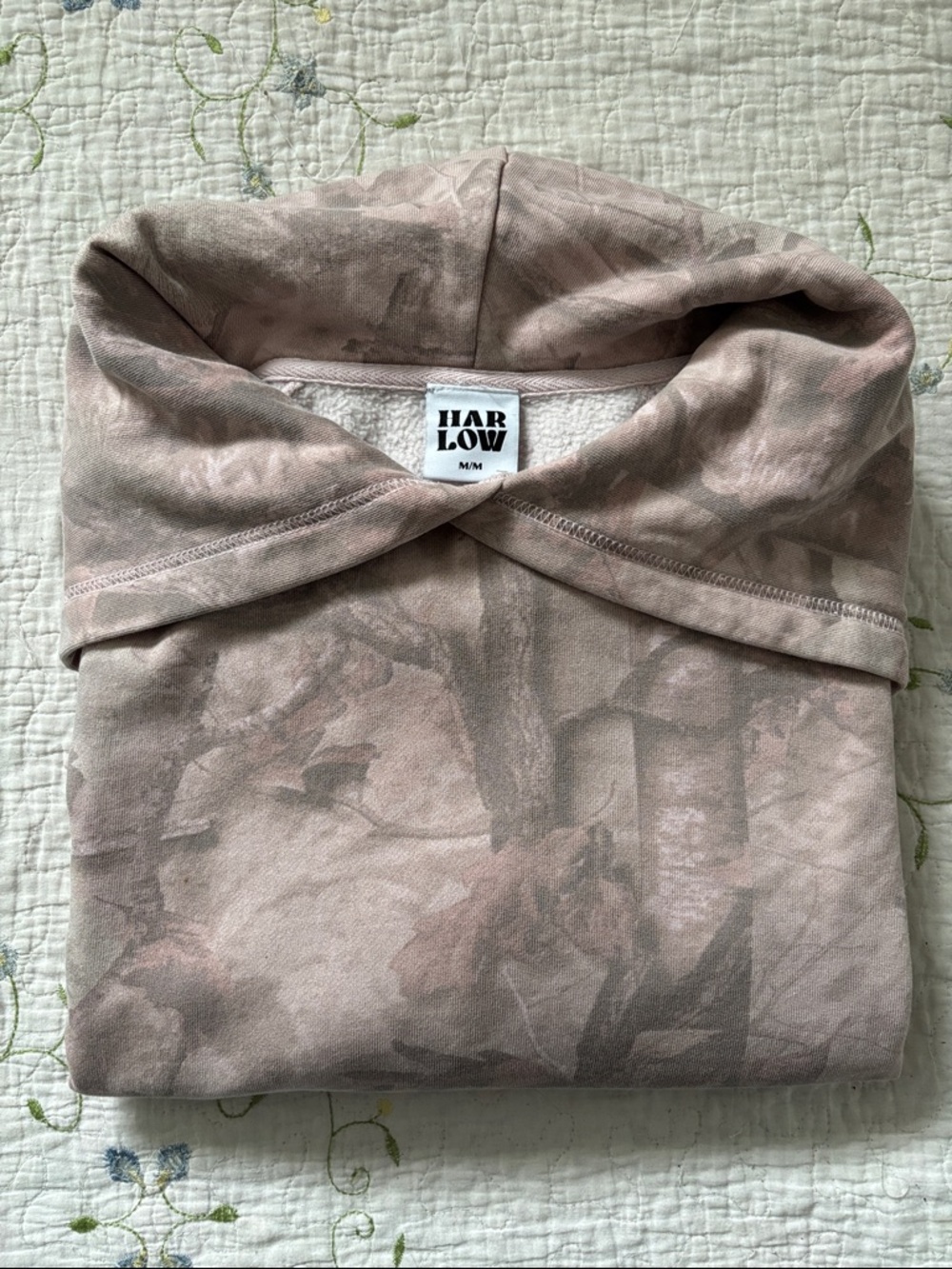 HARLOW CLOUD HOODIE - PINK CAMO MEDIUM